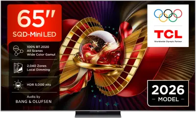 TCL SQD Mini-LED TV 65" 65C8L, Google TV