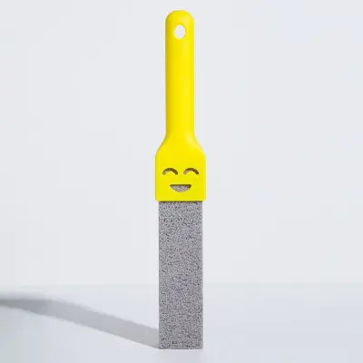 Pumice kamen četka za WC — sigurno za porcelan, snažno čišćenje Yellow
