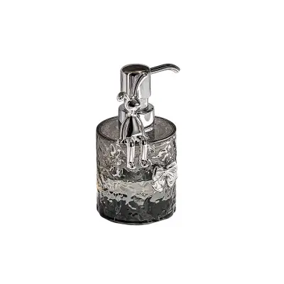 Elegantan okrugli dozator pjene s valovitim dizajnom, PET+ABS+PP Transparent Gray