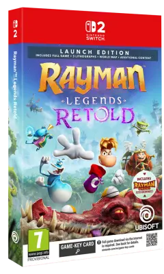 Rayman Legends Retold Launch Edition (GAME KEY CARD) Switch 2