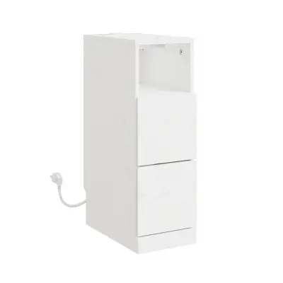 Noćni ormarić Ladica Boja Bijela 35x20x60cm FBT149-E-WG