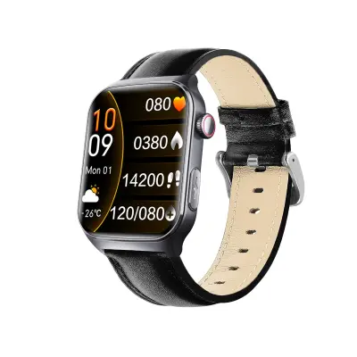 Pametni sat s Bluetooth pozivima i nadzorom zdravlja, kompatibilan s iOS i Androidom Crna