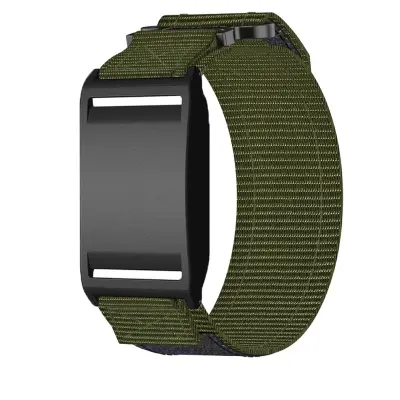 Najlonski zamjenski remen kompatibilan s Boneng i Polar Loop narukvicama - čičak (Velcro) za vanjsku upotrebu 21cm x 3cm Zelena