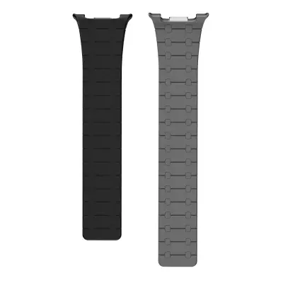 Magnetski silikonski remen za sat kompatibilan sa Samsung Watch 8 - višebojno Siva