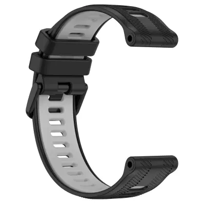 Crno-siva silikonska narukvica za Garmin Forerunner 965