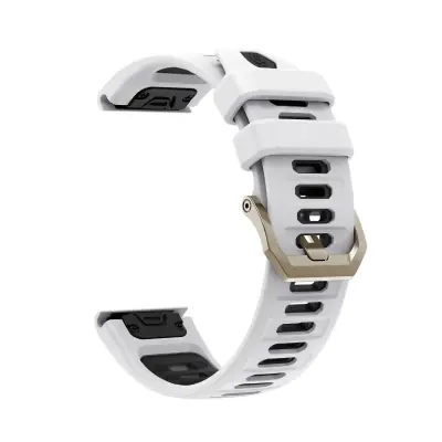 Silikonska perforirana narukvica za Amazfit Trex Ultra 2 22cm White+Black