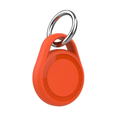Zaštitno TPU kućište s oprugom, kompatibilno s Apple AirTag 1/2 Orange