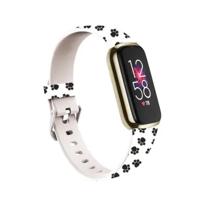 Silikonski zamjenski remen s uzorkom šapica za Fitbit Luxe — moderan i udoban