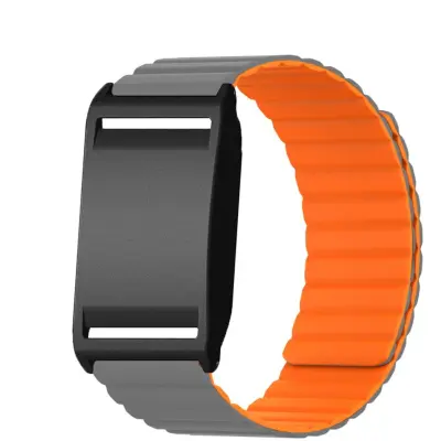 Zamjenski silikonski magnetski remen za Polar Loop 26cm Grey Orange