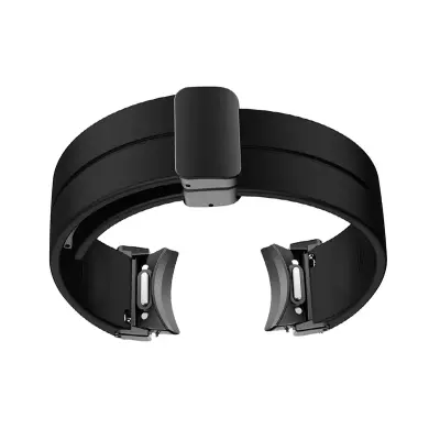 20mm crni silikonski remen za Samsung s metalnom kopčom