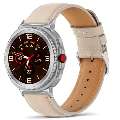 Remen od umjetne kože s kopčom kompatibilan sa Samsung Galaxy Watch 8 (40/44/46) - prozračan, otporan na znoj, 20,5 cm x 2,2 cm