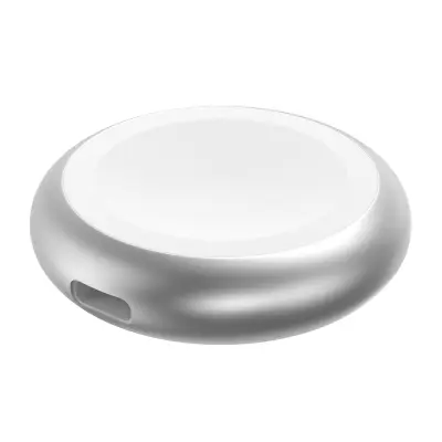 Magnetna okrugla baza za brzo punjenje Apple Watch, srebrna