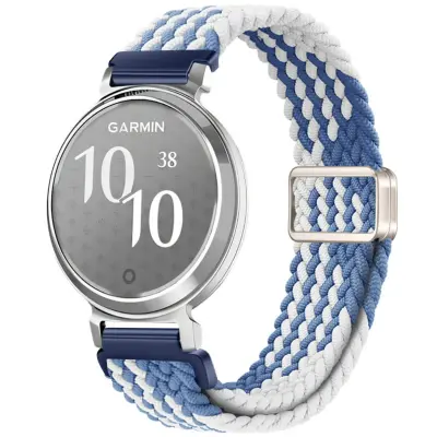 Kompatibilni najlonski magnetni remen za Garmin Lily2 White + Blue