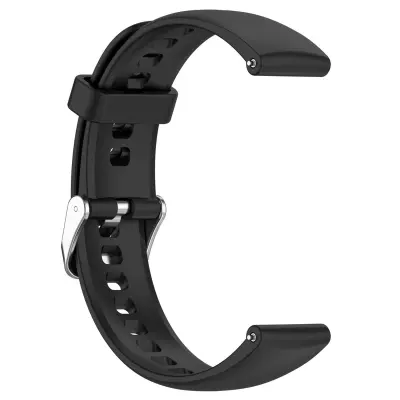 Silikonski zamjenski remen za sat kompatibilan s Huawei Watch Fitini — mekani remen s kopčom s iglom, više boja, 21.5cm x 2cm Crna