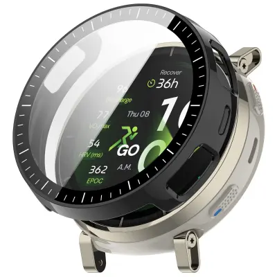 Integrirani PC zaštitni okvir s kaljenim staklom za Amazfit Active3 Black