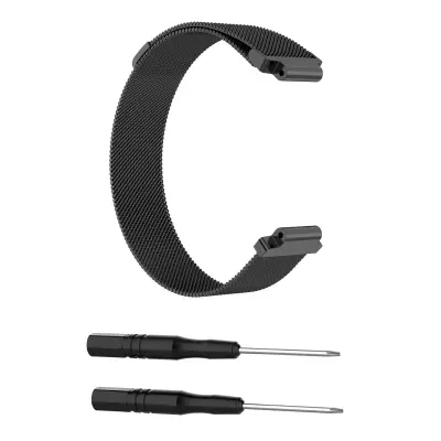 Milanese narukvica S za Garmin - 316L nehrđajući čelik Black