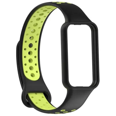 Zamjenski dvobojni remen za Redmi Band 2 - crno-zeleni TPU Crna+Zelena