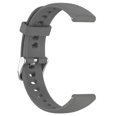 Silikonski zamjenski remen za sat kompatibilan s Huawei Watch Fitini — mekani remen s kopčom s iglom, više boja, 21.5cm x 2cm Siva
