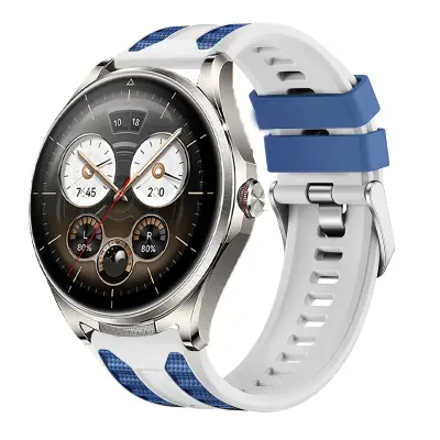 Zamjenski dio – Huawei Watch Buds1/2 silikonska narukvica, prozračna White + Blue