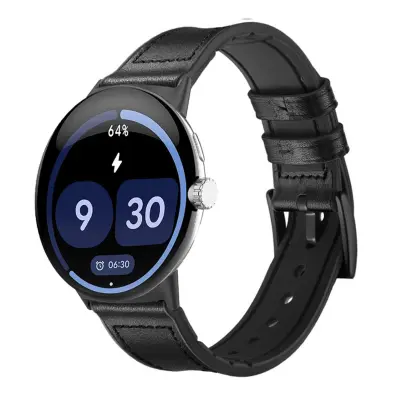 Sportski remen od silikona i umjetne kože kompatibilan s Google Pixel Watch 4 (45 mm) — 22 mm sučelje, prozračni podesivi remen
