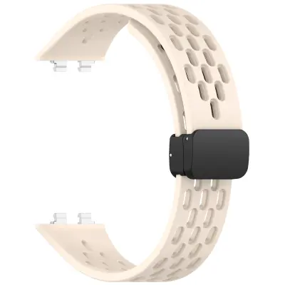 Zamjenski kompatibilni remen – Huawei Band 11 Pro perforirani Beige