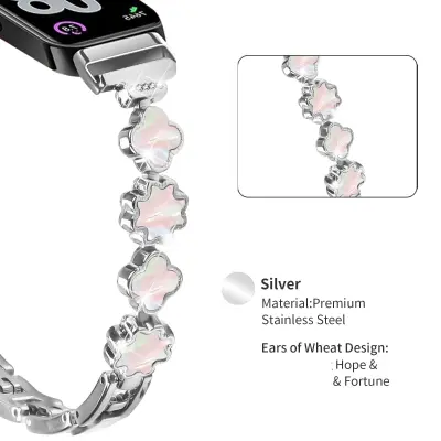 Kompatibilni remen za Huawei Band 11/11 Pro s majčinom biserom Silver