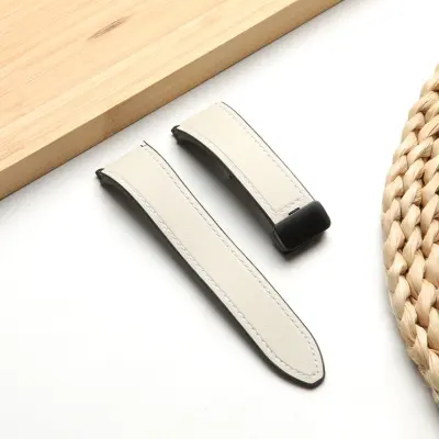 Silikonski remen za sat s brzim otpuštanjem, kompatibilan sa Samsung WATCH654 — 20 mm magnetska preklopna kopča, 22cm x 2cm, više boja Bijela