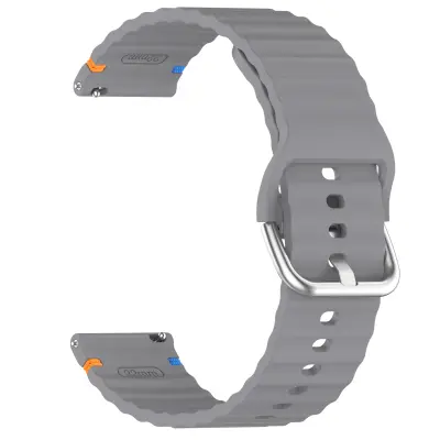 Silikonski remen za Galaxy Watch, Garmin, Huawei - 20 mm valovit