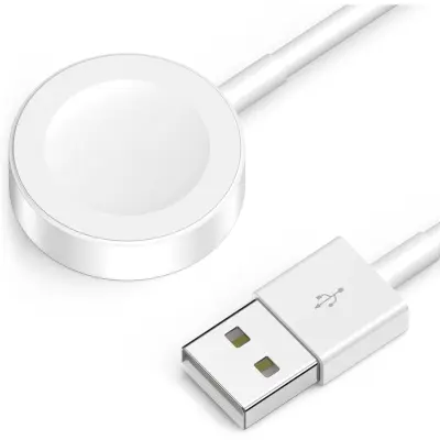 USB-A okrugli magnetski kabel za Apple Watch, aluminij/TPE, 100cm