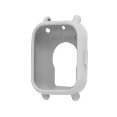 Siva silikonska zaštitna maska kompatibilna s Redmi Watch 5 Lite – otporna na ogrebotine i udarce (bumper)