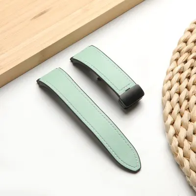 Silikonski remen za sat s brzim otpuštanjem, kompatibilan sa Samsung WATCH654 — 20 mm magnetska preklopna kopča, 22cm x 2cm, više boja Zelena