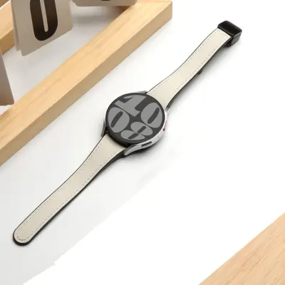 Kompatibilan silikonski remen za Samsung WATCH 654 — magnetska preklopna kopča s brzim otpuštanjem, 22 cm x 1,8 cm Bijela