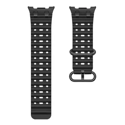 Kompatibilni remen – Samsung Galaxy Watch prozračni silikonski Black