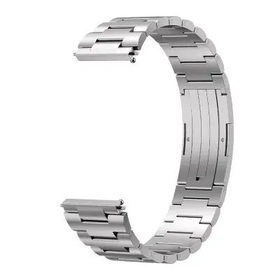Srebrna narukvica od nehrđajućeg čelika 22 mm - zamjenski remen kompatibilan sa Samsung, Huawei i Watch Ultimate