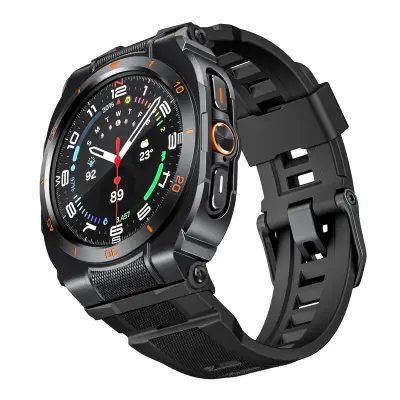 Zamjenska/kompatibilna narukvica – Samsung Galaxy Watch Ultra 47MM polu-omotana silikonska Black