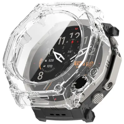 PC zaštitni ovitak s kaljenim staklom za Amazfit T-Rex Ultra2 Transparent
