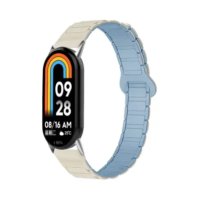 Silikonska magnetska narukvica za Xiaomi Mi Band 8/9/10 NFC 14mm Blue