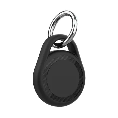 Zaštitno TPU kućište s oprugom, kompatibilno s Apple AirTag 1/2 Black