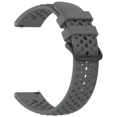 Silikonski remen 22mm s perforacijom, zamjena za pametne satove DarkGrey