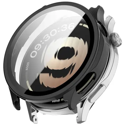 PC zaštita s kaljenim filmom za OnePlus Watch Lite i OPPO Watch S Black