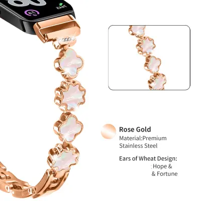 Kompatibilni remen za Huawei Band 11/11 Pro s majčinom biserom PinkGold