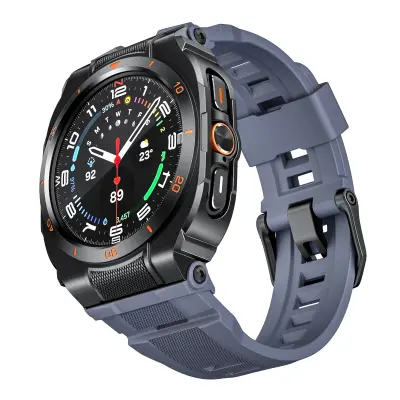 Zamjenska/kompatibilna narukvica – Samsung Galaxy Watch Ultra 47MM polu-omotana silikonska Gray+Blue