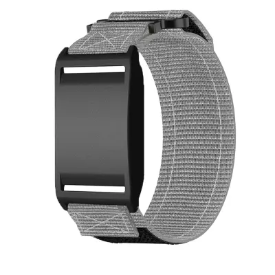 Najlonski zamjenski remen kompatibilan s Boneng i Polar Loop narukvicama - čičak (Velcro) za vanjsku upotrebu 21cm x 3cm Siva