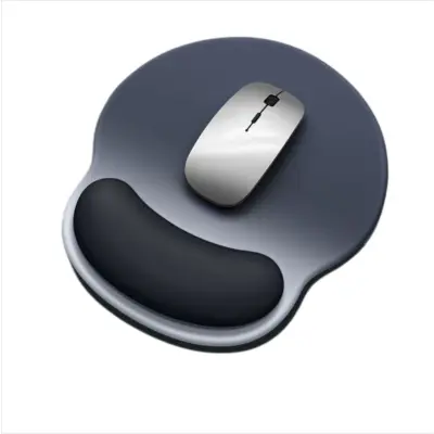 Ergonomska silikonska Lycra podloga za miš s naslonom Blue+Black