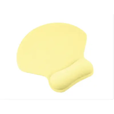 Ergonomski silikonski podložak za miš s naslonom za zglob, žuti