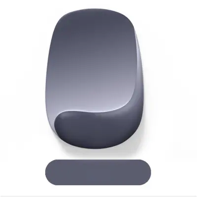 Ergonomska silikonska podloga za miš s osloncem zgloba DarkGrey
