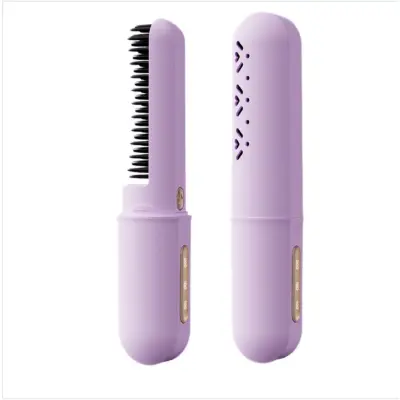 Mini bežična četka za kosu s negativnim ionima, 3 stupnja Purple