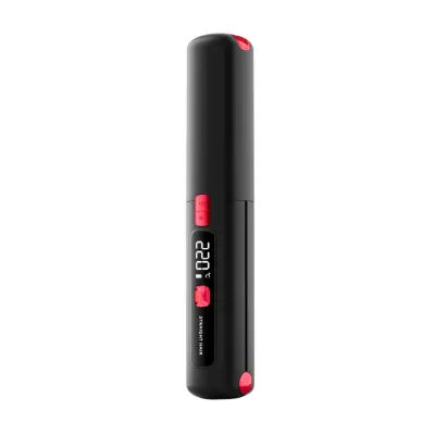 Bežična LCD četka za ispravljanje kose, negativni ioni, 10s Black