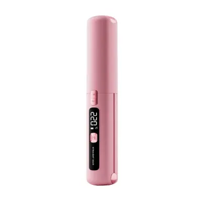 Bežična LCD četka za ispravljanje kose, negativni ioni, 10s Pink