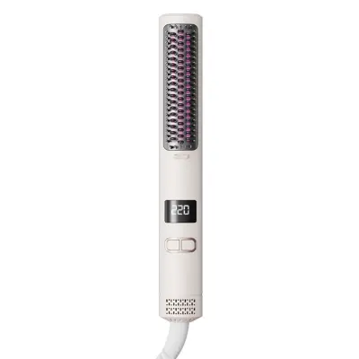 Češalj za ispravljanje hladnim zrakom s LCD zaslonom, 4 temperature Beige